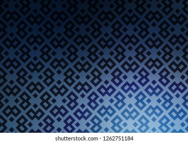 Light BLUE vector cover in polygonal style. Illustration with set of colorful rectangles. The template can be used as a background.