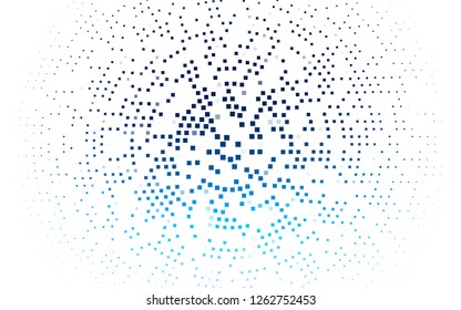 Light BLUE vector cover in polygonal style. Decorative design in abstract style with rectangles. Pattern for commercials.