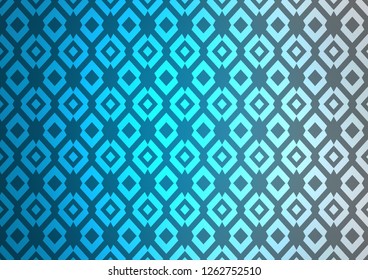 Light BLUE vector cover in polygonal style. Rectangles on abstract background with colorful gradient. Pattern for commercials.