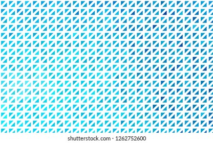 Light BLUE vector cover in polygonal style. Beautiful illustration with triangles in nature style. Template for wallpapers.