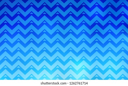Light BLUE vector cover with polygonal style. Decorative design in abstract style with triangles. Smart design for your adverts.