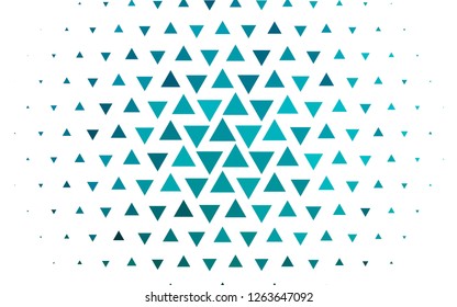 Light BLUE vector cover in polygonal style. Abstract gradient illustration with triangles. Best design for your ad, poster, banner.