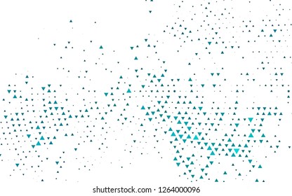 Light BLUE vector cover in polygonal style. Modern abstract illustration with colorful triangles. Modern template for your landing page.