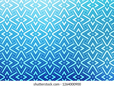 Light BLUE vector cover in polygonal style. Triangles on abstract background with colorful gradient. Pattern for busines ad, booklets, leaflets