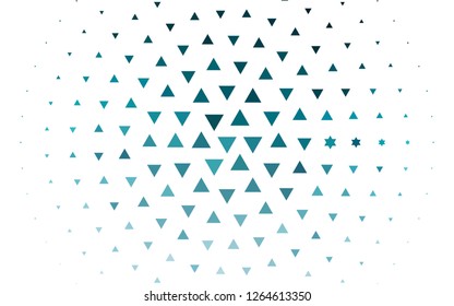 Light BLUE vector cover in polygonal style. Decorative design in abstract style with triangles. Pattern for commercials.