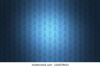 Light BLUE vector cover with polygonal style. Triangles on abstract background with colorful gradient. Pattern for booklets, leaflets