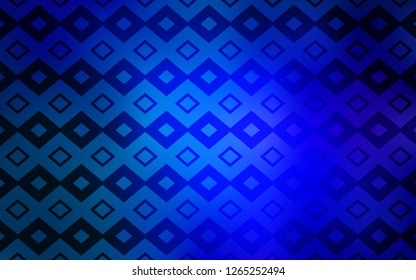 Light BLUE vector cover in polygonal style. Glitter abstract illustration with rectangular shapes. Pattern for commercials.