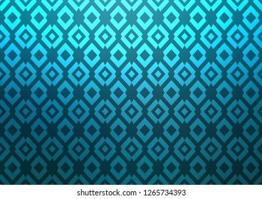 Light BLUE vector cover in polygonal style. Beautiful illustration with rectangles and squares. Best design for your ad, poster, banner.