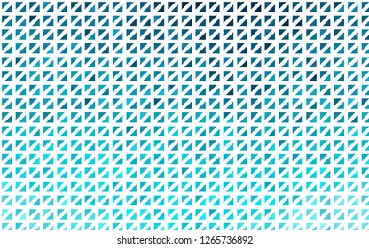 Light BLUE vector cover in polygonal style. Glitter abstract illustration with triangular shapes. Smart design for your business advert.