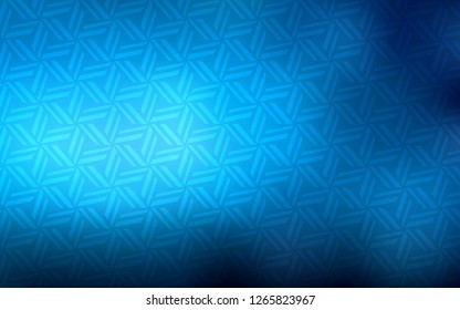 Light BLUE vector cover with polygonal style. Illustration with set of colorful triangles. Pattern for commercials.