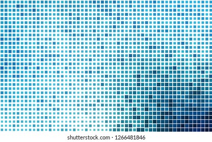 Light BLUE vector cover in polygonal style. Decorative design in abstract style with rectangles. Best design for your ad, poster, banner.