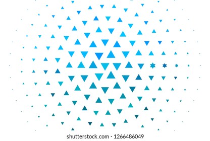 Light BLUE vector cover in polygonal style. Beautiful illustration with triangles in nature style. Pattern can be used for websites.