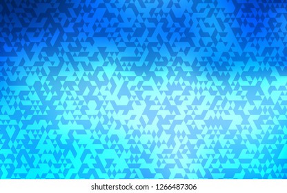 Light BLUE vector cover in polygonal style. Modern abstract illustration with colorful triangles. Modern template for your landing page.