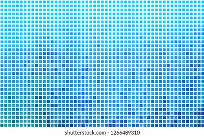 Light BLUE vector cover in polygonal style. Illustration with set of colorful rectangles. The template can be used as a background.