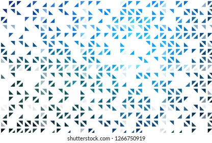 Light BLUE vector cover in polygonal style. Decorative design in abstract style with triangles. Best design for your ad, poster, banner.