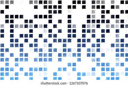 Light BLUE vector cover in polygonal style. Abstract gradient illustration with rectangles. Pattern can be used for websites.