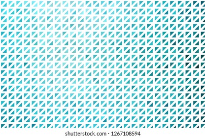 Light BLUE vector cover in polygonal style. Decorative design in abstract style with triangles. Smart design for your business advert.
