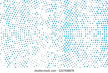 Light BLUE vector cover in polygonal style. Beautiful illustration with rectangles and squares. The template can be used as a background.