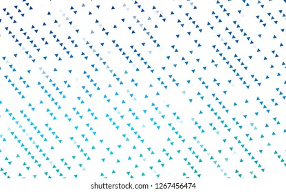 Light BLUE vector cover in polygonal style. Abstract gradient illustration with triangles. Modern template for your landing page.