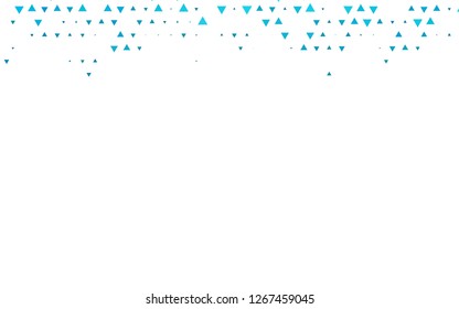 Light BLUE vector cover in polygonal style. Triangles on abstract background with colorful gradient. Smart design for your business advert.