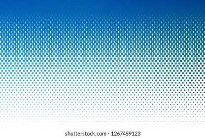 Light BLUE vector cover in polygonal style. Decorative design in abstract style with rectangles. Pattern for busines ad, booklets, leaflets