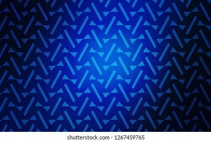 Light BLUE vector cover with polygonal style. Modern abstract illustration with colorful triangles. Template for wallpapers.