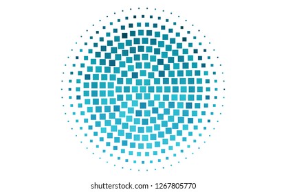 Light BLUE vector cover in polygonal style. Decorative design in abstract style with rectangles. Pattern can be used for websites.