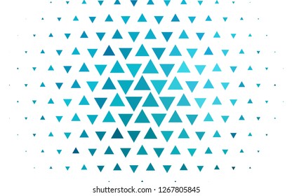 Light BLUE vector cover in polygonal style. Decorative design in abstract style with triangles. Best design for your ad, poster, banner.
