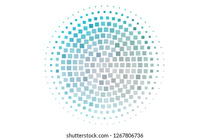 Light BLUE vector cover in polygonal style. Decorative design in abstract style with rectangles. Pattern for busines ad, booklets, leaflets