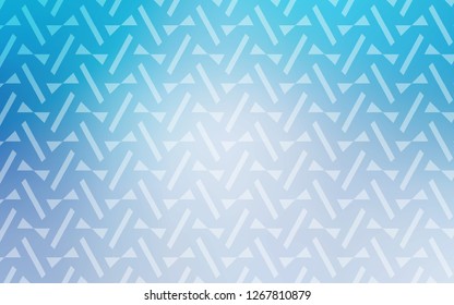 Light BLUE vector cover with polygonal style. Glitter abstract illustration with triangular shapes. Template for wallpapers.
