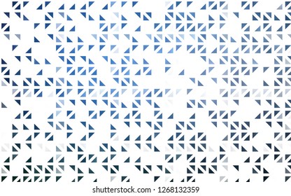 Light BLUE vector cover in polygonal style. Modern abstract illustration with colorful triangles. Best design for your ad, poster, banner.