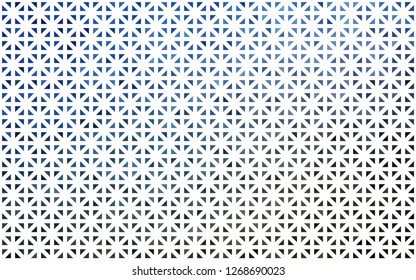 Light BLUE vector cover in polygonal style. Triangles on abstract background with colorful gradient. Best design for your ad, poster, banner.
