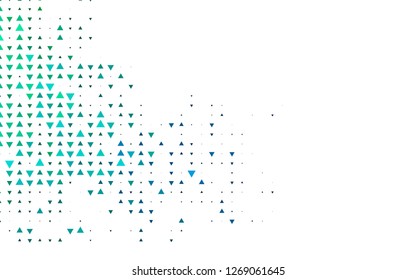 Light BLUE vector cover in polygonal style. Triangles on abstract background with colorful gradient. Template for wallpapers.