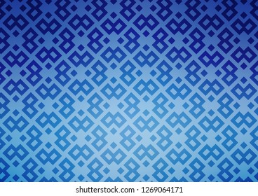 Light BLUE vector cover in polygonal style. Glitter abstract illustration with rectangular shapes. The template can be used as a background.