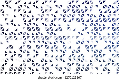 Light BLUE vector cover in polygonal style. Modern abstract illustration with colorful triangles. Modern template for your landing page.