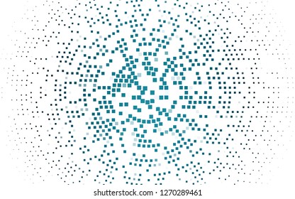 Light BLUE vector cover in polygonal style. Beautiful illustration with rectangles and squares. Best design for your ad, poster, banner.