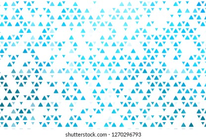 Light BLUE vector cover in polygonal style. Modern abstract illustration with colorful triangles. Pattern for busines ad, booklets, leaflets