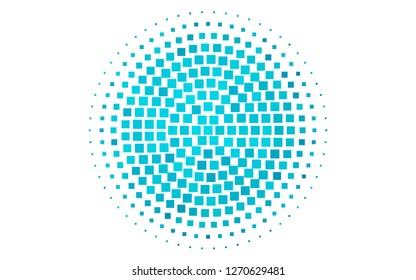 Light BLUE vector cover in polygonal style. Beautiful illustration with rectangles and squares. Smart design for your business advert.
