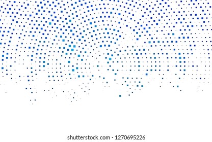 Light BLUE vector cover in polygonal style. Glitter abstract illustration with rectangular shapes. Best design for your ad, poster, banner.