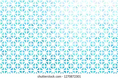 Light BLUE vector cover in polygonal style. Modern abstract illustration with colorful triangles. Template for wallpapers.