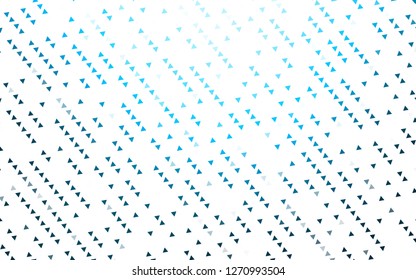 Light BLUE vector cover in polygonal style. Beautiful illustration with triangles in nature style. Pattern for busines ad, booklets, leaflets