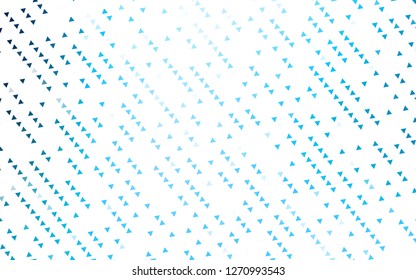 Light BLUE vector cover in polygonal style. Illustration with set of colorful triangles. Template for wallpapers.