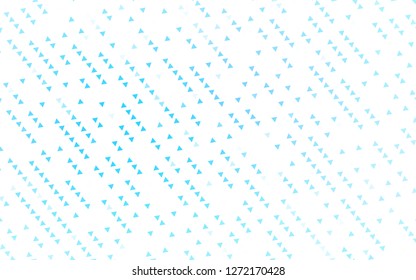 Light BLUE vector cover in polygonal style. Glitter abstract illustration with triangular shapes. Pattern can be used for websites.