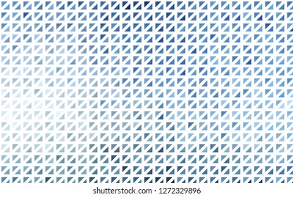 Light BLUE vector cover in polygonal style. Glitter abstract illustration with triangular shapes. Template for wallpapers.
