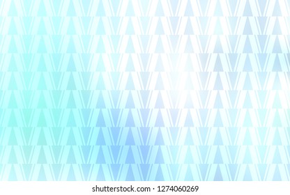 Light BLUE vector cover with polygonal style. Decorative design in abstract style with triangles. Pattern for commercials.