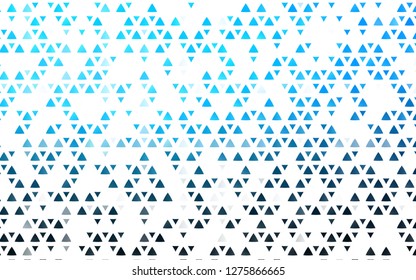 Light BLUE vector cover in polygonal style. Glitter abstract illustration with triangular shapes. Smart design for your business advert.