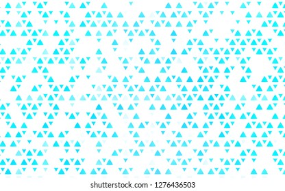 Light BLUE vector cover in polygonal style. Abstract gradient illustration with triangles. Best design for your ad, poster, banner.