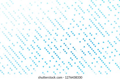 Light BLUE vector cover in polygonal style. Triangles on abstract background with colorful gradient. Template for wallpapers.