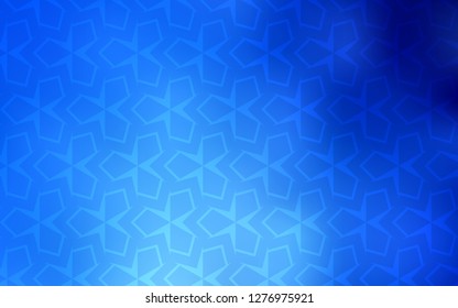 Light BLUE vector cover in polygonal style. Glitter abstract illustration with rectangular shapes. Smart design for your business advert.