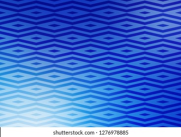 Light BLUE vector cover in polygonal style. Beautiful illustration with triangles in nature style. Smart design for your business advert.